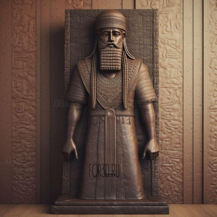 Hammurabi 3 stl model for CNC